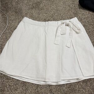 a new day Cream Tie-Waist Skater Skirt